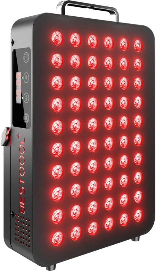 Professional Red Light Therapy Device for Face & Body – 660nm & 850nm Infrared Wand for Anti-Aging, Pain Relief, Skin Tightening & Joint Recovery – Handheld Clinical-Grade Treatment