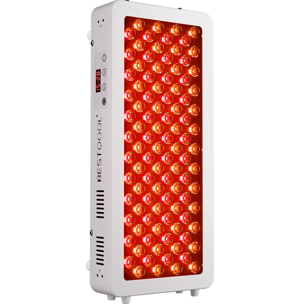 Bestqool Pro100 Red Light Therapy Panel – 4 Wavelength Infrared LED Light for Face & Body, High-Power 170W Device with Dual Chip LEDs, Modular Design for Skin, Pain & Muscle Recovery